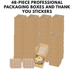 Cup Cake Boxes with Stickers